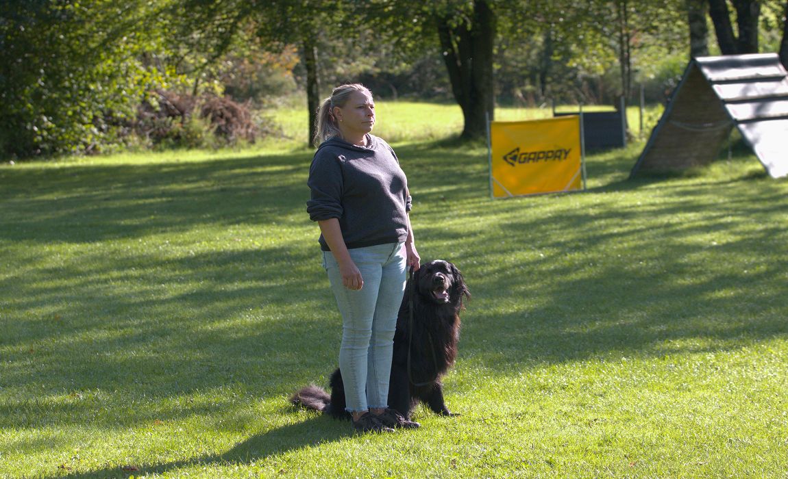 Birgit Rodewald mit Lexus vom Wildweibchenstein