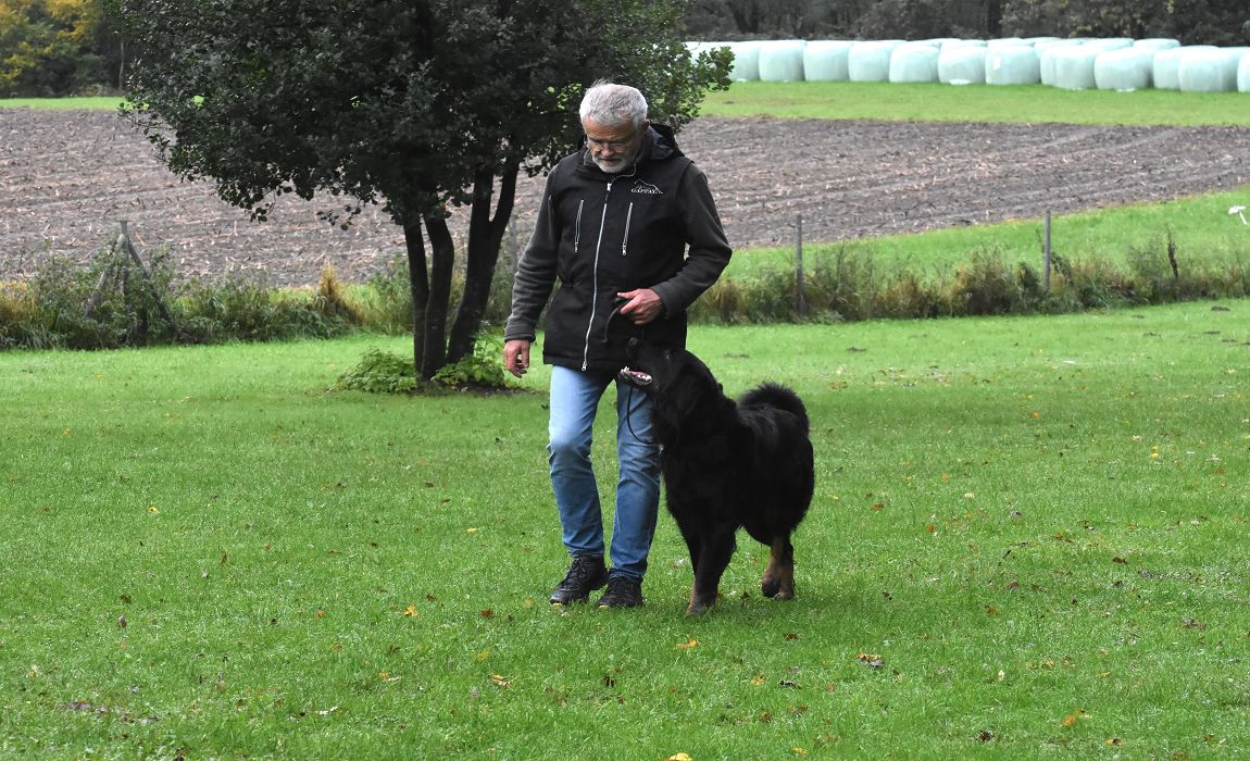 Jochen Mast mit Gustl von der Hüttenmühle