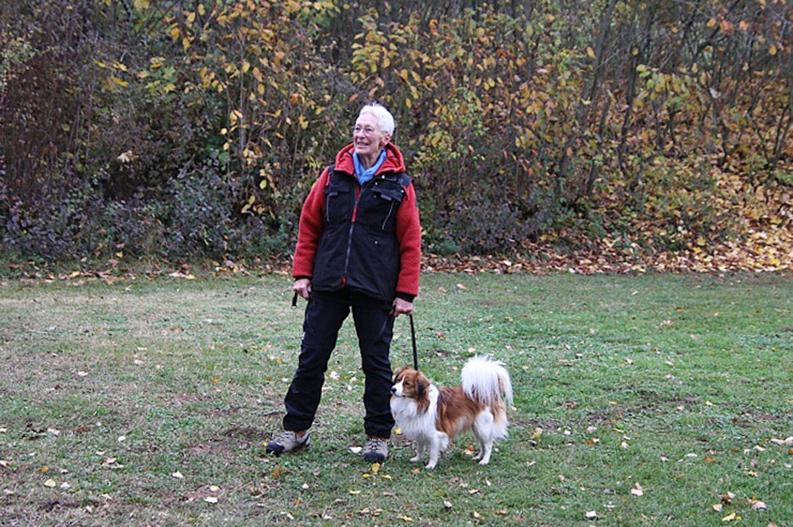 Sylvia Glassen mit Dali vom Alfseekooi 